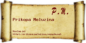 Prikopa Meluzina névjegykártya